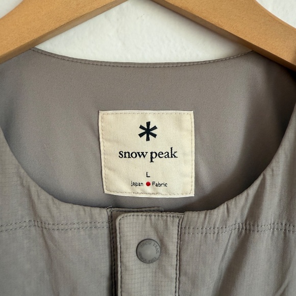 Snow Peak Polartec Quilted Vest Mens L Gray Japan Outdoor Techwear‎ - Picture 2 of 7